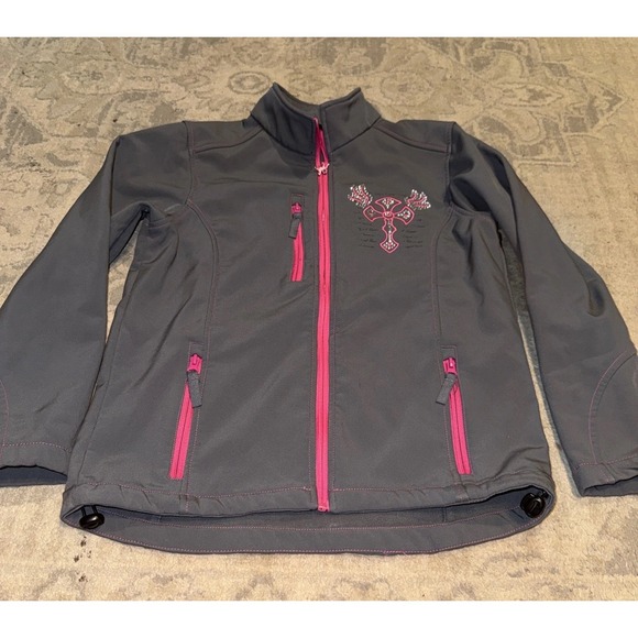 Cowgirl Hardware Other - Cowgirl Hardware Jacket‎ Youth Girls Sz XL X-large Gray Bling